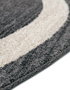 Studio Haven Collection Area Rug -  Alcove (Black) Round Black  lifestyle 32