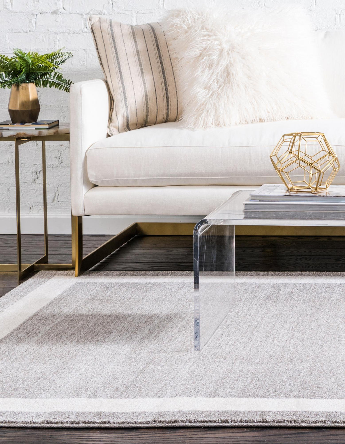 Studio Haven Collection Area Rug -  Alcove (Gray) Rectangle Gray  lifestyle 4