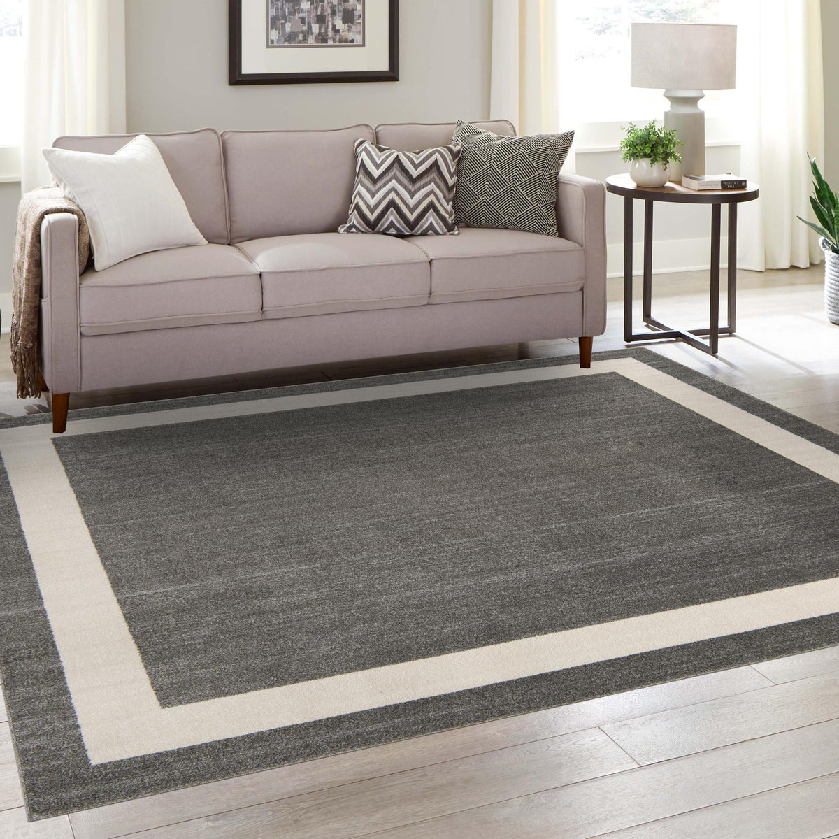 Studio Haven Collection Area Rug -  Alcove (Gray) Square Gray  lifestyle 71