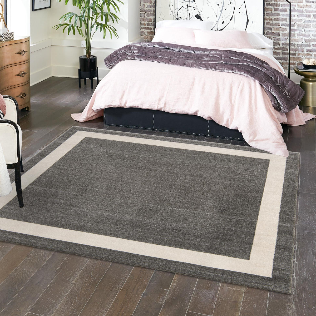 Studio Haven Collection Area Rug -  Alcove (Gray) Square Gray  lifestyle 74