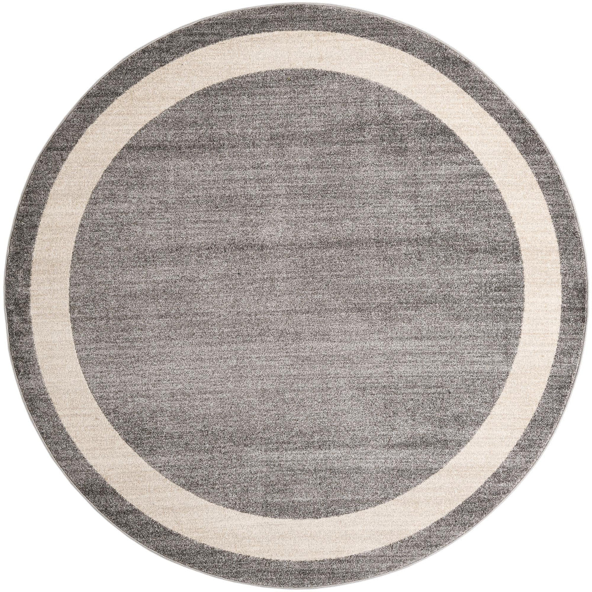 Studio Haven Collection Area Rug -  Alcove (Gray) Round Gray  lifestyle 17