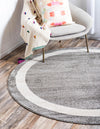 Studio Haven Collection Area Rug -  Alcove (Gray) Round Gray  lifestyle 20