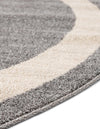 Studio Haven Collection Area Rug -  Alcove (Gray) Round Gray  lifestyle 38