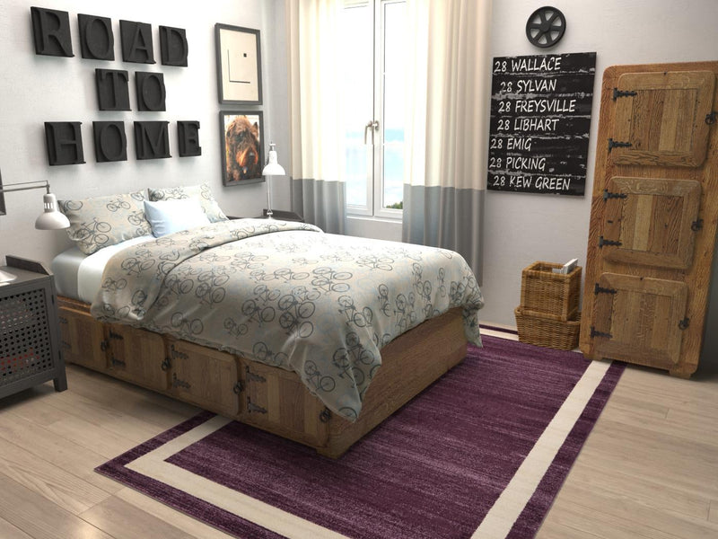 Studio Haven Collection Area Rug -  Alcove (Violet) Rectangle Violet  lifestyle 2