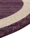 Studio Haven Collection Area Rug -  Alcove (Violet) Round Violet  lifestyle 35