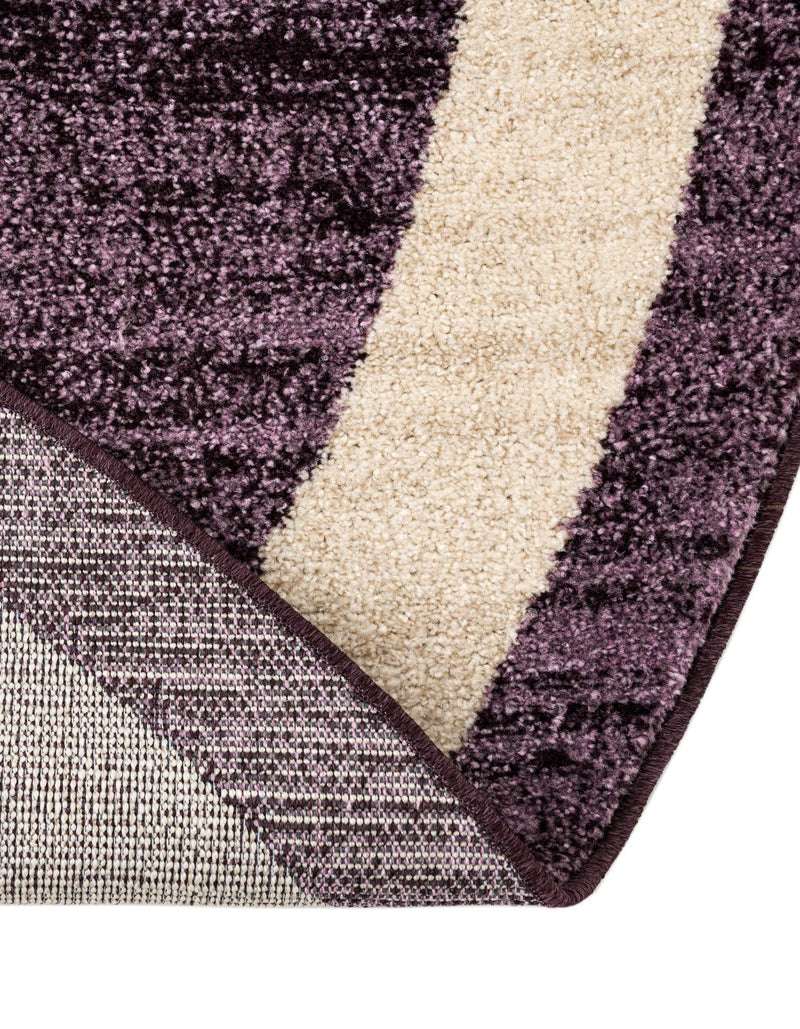 Studio Haven Collection Area Rug -  Alcove (Violet) Round Violet  lifestyle 36