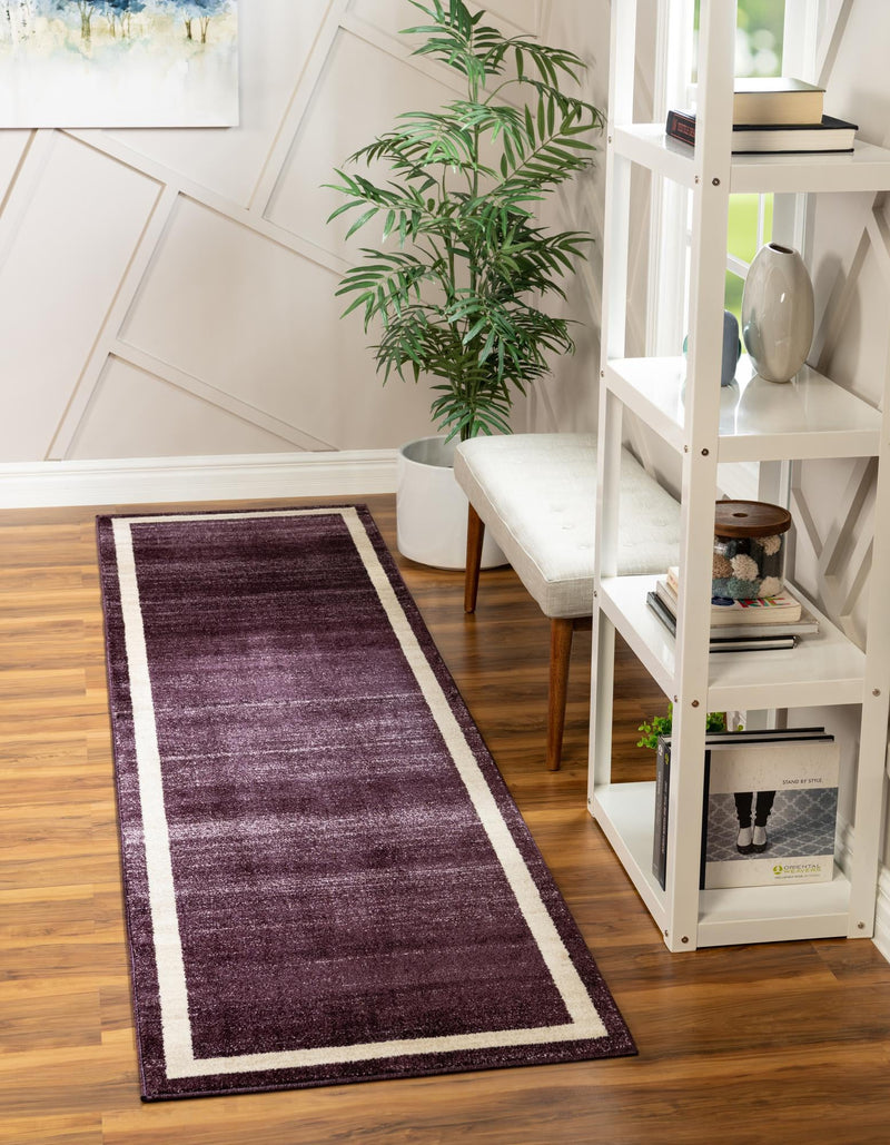 Studio Haven Collection Area Rug -  Alcove (Violet) Runner Violet  lifestyle 9