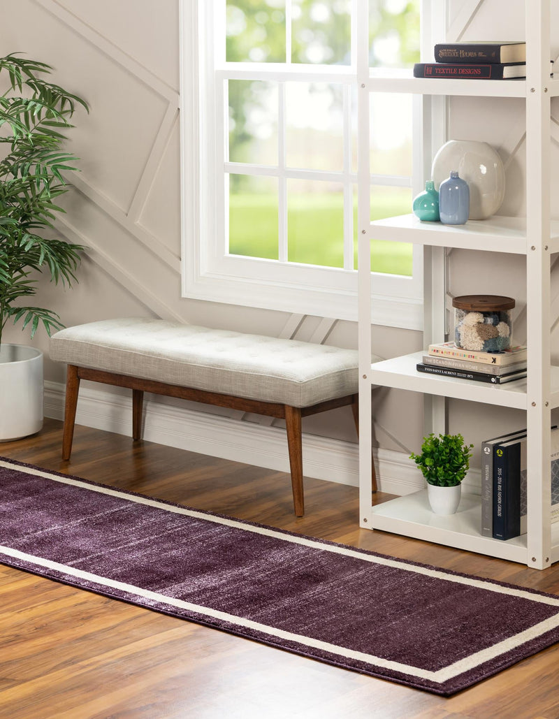 Studio Haven Collection Area Rug -  Alcove (Violet) Runner Violet  lifestyle 15