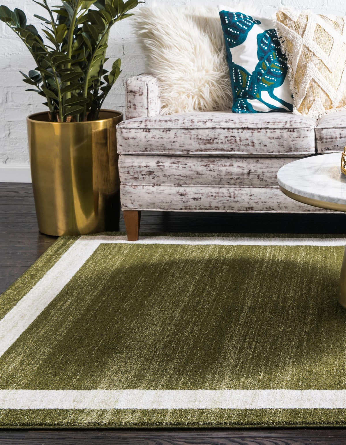 Studio Haven Collection Area Rug -  Alcove (Green) Rectangle Green  lifestyle 4