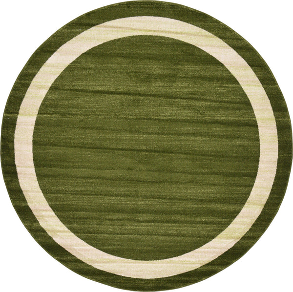 Studio Haven Collection Area Rug -  Alcove (Green) Round Green  lifestyle 19