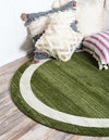 Studio Haven Collection Area Rug -  Alcove (Green) Round Green  lifestyle 22