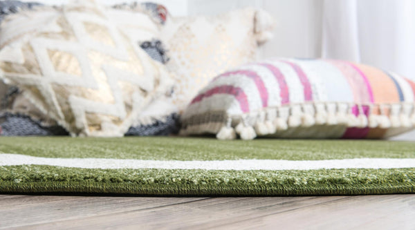 Studio Haven Collection Area Rug -  Alcove (Green) Round Green  lifestyle 26