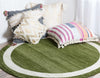 Studio Haven Collection Area Rug -  Alcove (Green) Round Green  lifestyle 29