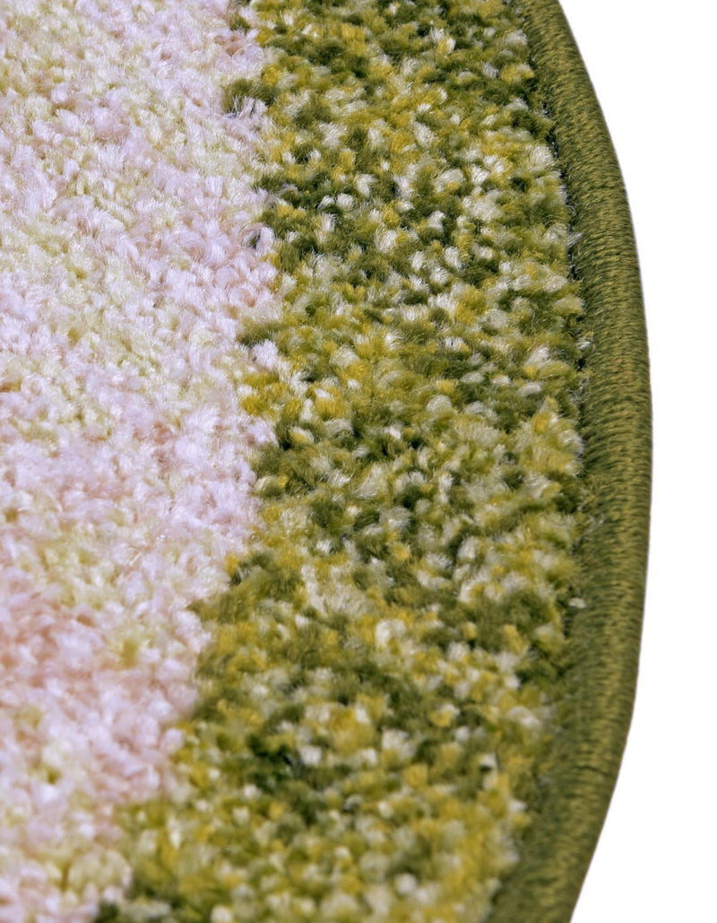 Studio Haven Collection Area Rug -  Alcove (Green) Round Green  lifestyle 33