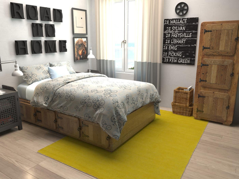 Tonal Oasis Collection Area Rug -  Lenox (Yellow) Rectangle Yellow  lifestyle 3