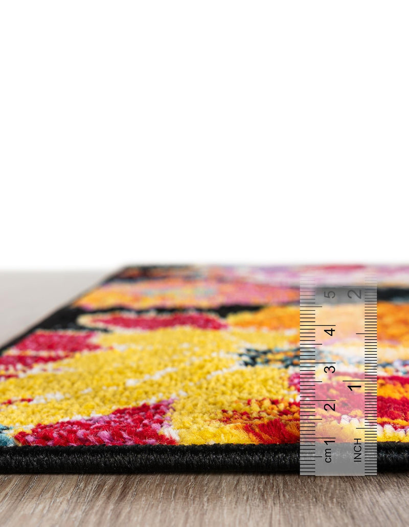 Venetian Elegance Collection Area Rug -  Accademia Rectangle Black  lifestyle 6