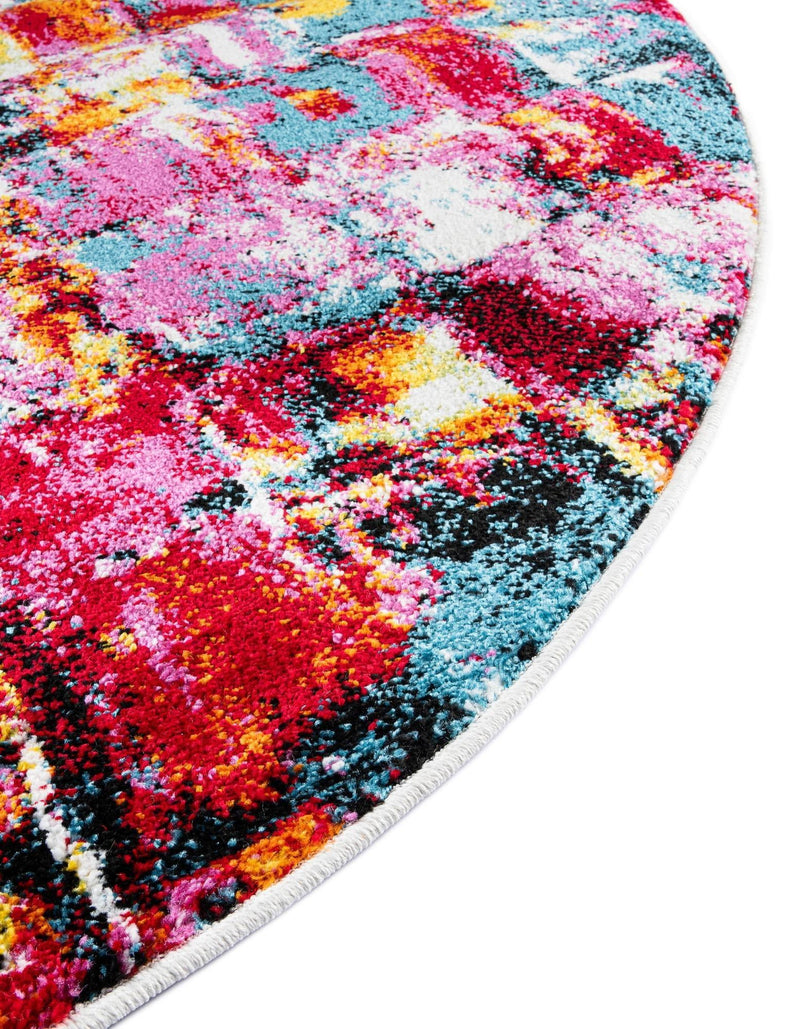 Venetian Elegance Collection Area Rug -  Sant'Erasmo Round Multi  lifestyle 36
