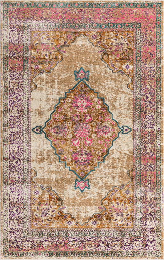 Serenade Oasis Collection Area Rug - Mirage Rectangle Beige Main