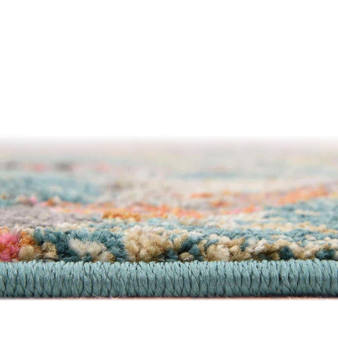 Serenade Oasis Collection Area Rug -  Bliss Round Blue  lifestyle 23