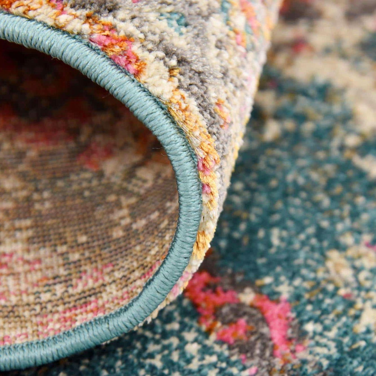 Serenade Oasis Collection Area Rug -  Bliss Round Blue  lifestyle 27