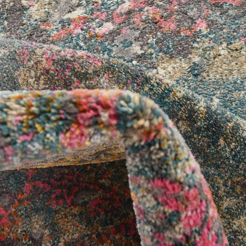 Serenade Oasis Collection Area Rug -  Bliss Round Blue  lifestyle 29