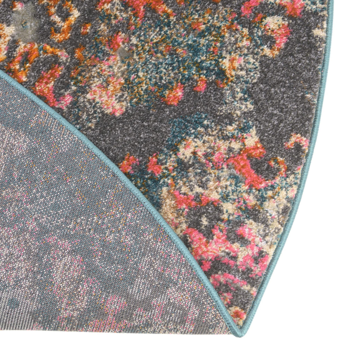 Serenade Oasis Collection Area Rug -  Bliss Round Blue  lifestyle 35
