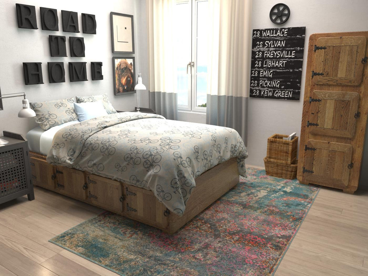 Serenade Oasis Collection Area Rug -  Bliss Rectangle Blue  lifestyle 3