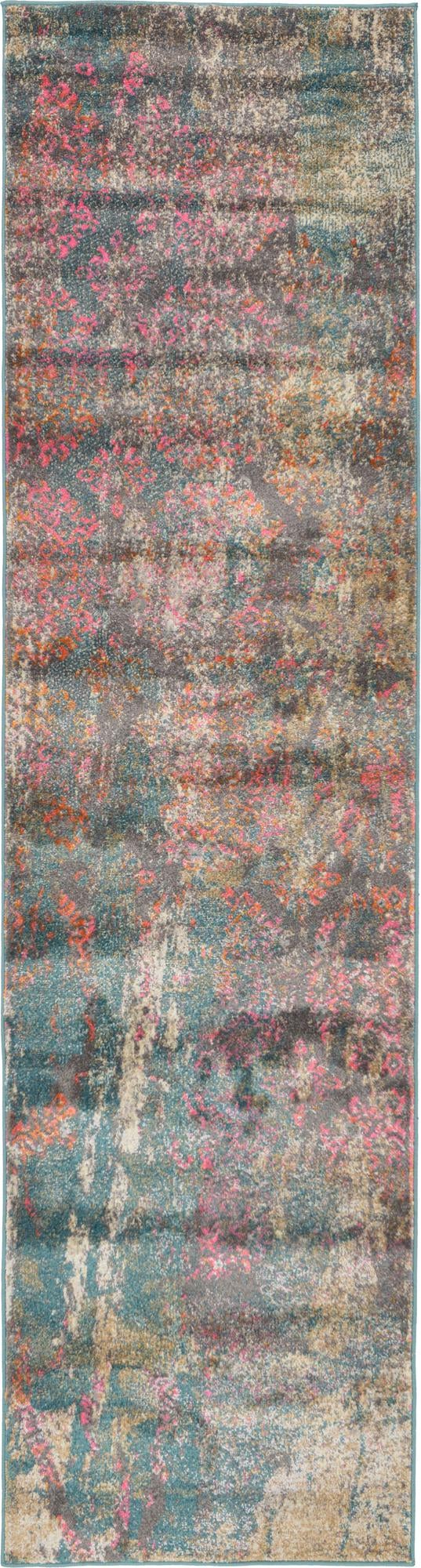 Serenade Oasis Collection Area Rug -  Bliss Runner Blue  lifestyle 10