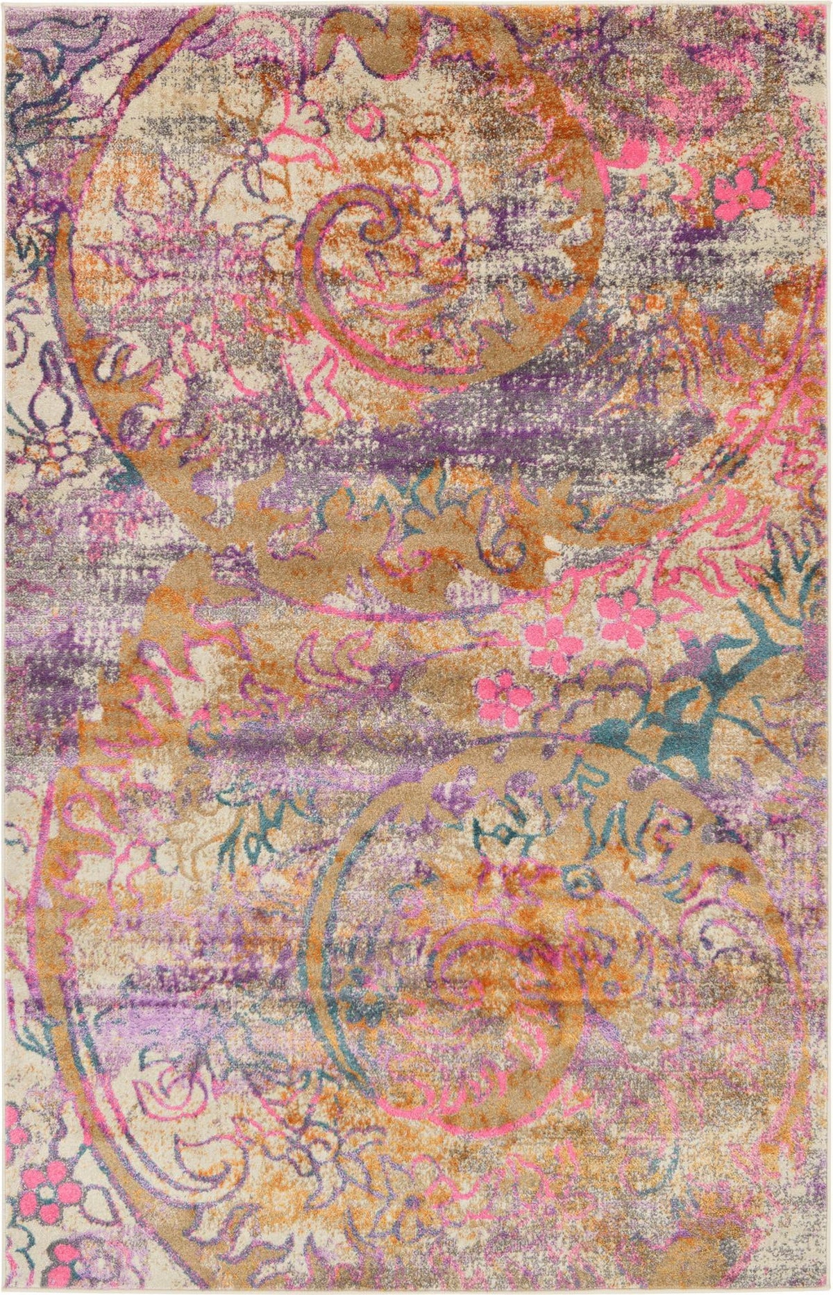 Serenade Oasis Collection Area Rug -  Euphoria Rectangle Dark Beige Main