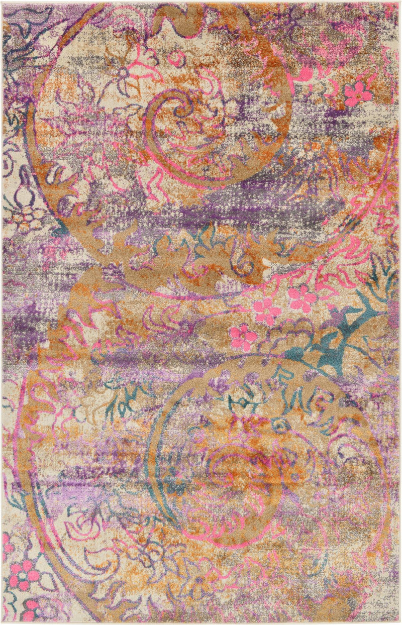 Serenade Oasis Collection Area Rug -  Euphoria Rectangle Dark Beige Main