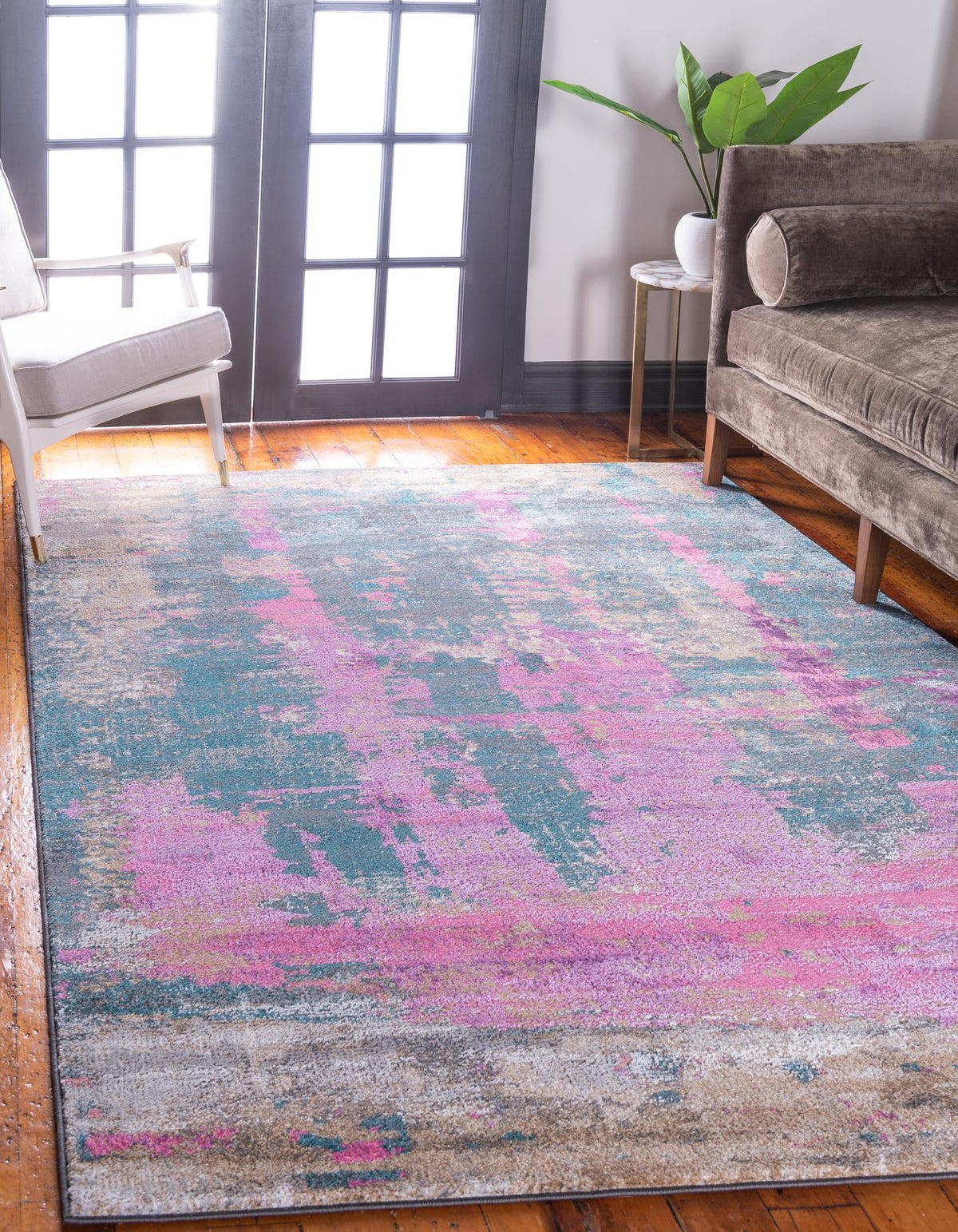 Serenade Oasis Collection Area Rug -  Paradise Rectangle Multi  lifestyle 2