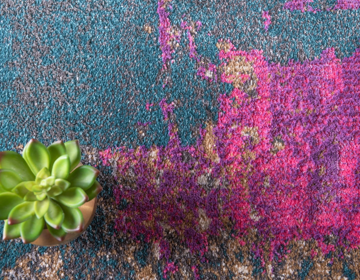 Serenade Oasis Collection Area Rug -  Paradise Rectangle Multi  lifestyle 6