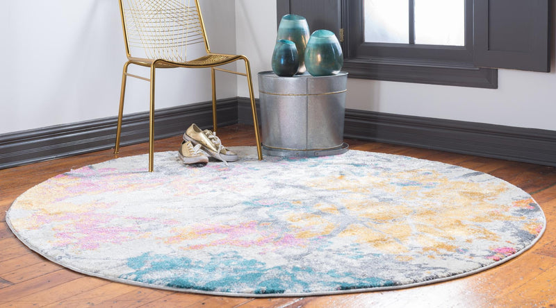 Serenade Oasis Collection Area Rug -  Retreat Round Beige  lifestyle 22