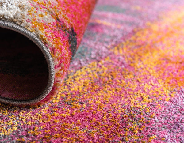 Serenade Oasis Collection Area Rug -  Solace Round Pink  lifestyle 24