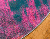 Serenade Oasis Collection Area Rug -  Solace Round Pink  lifestyle 28