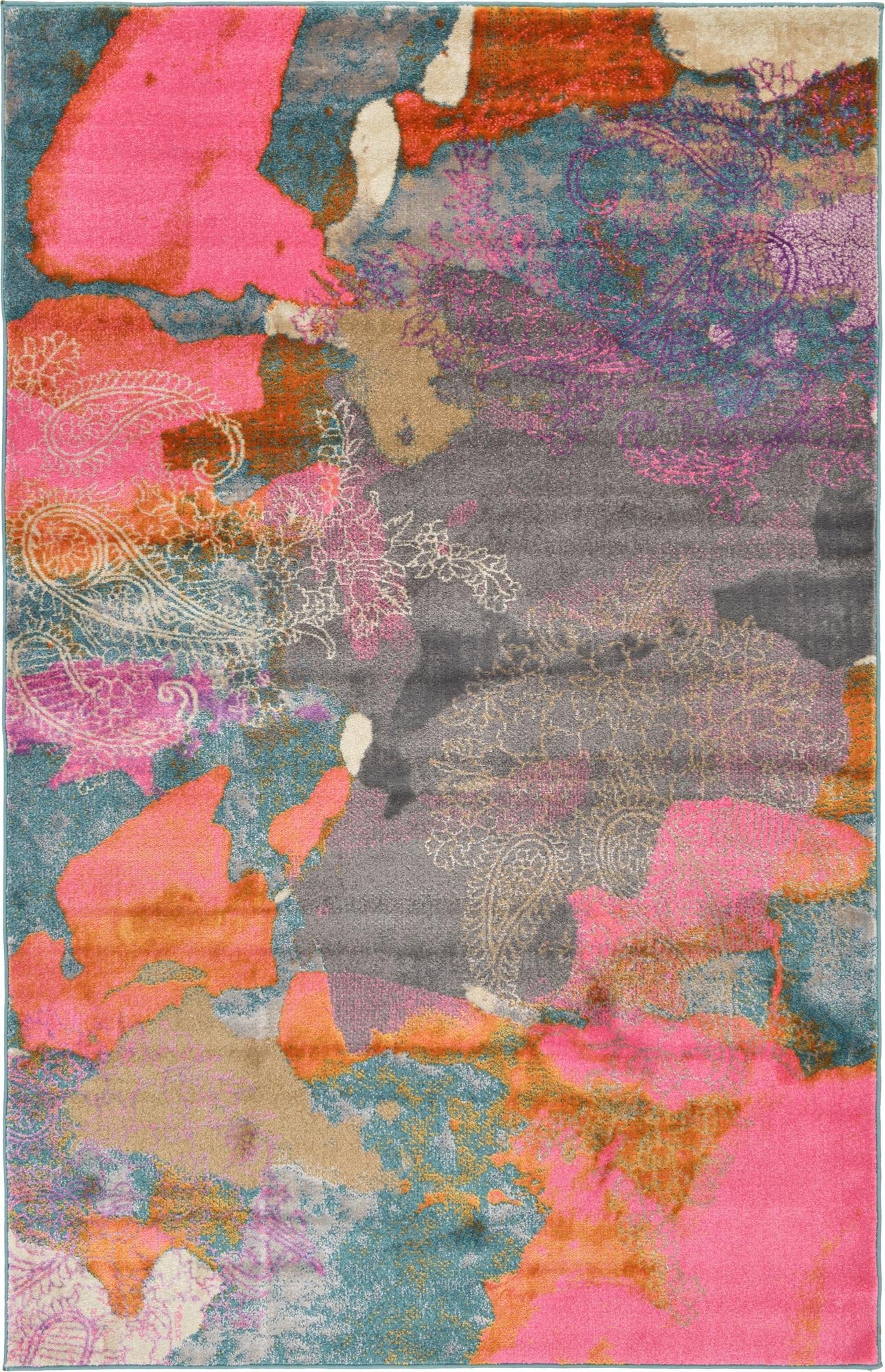 Serenade Oasis Collection Area Rug -  Harmony Rectangle Gray Main