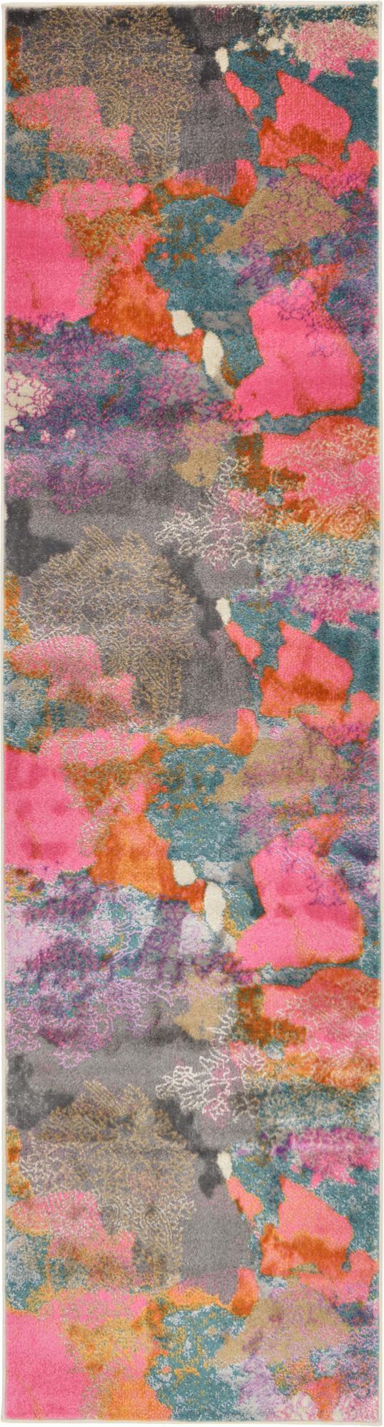 Serenade Oasis Collection Area Rug -  Harmony Runner Gray  lifestyle 13