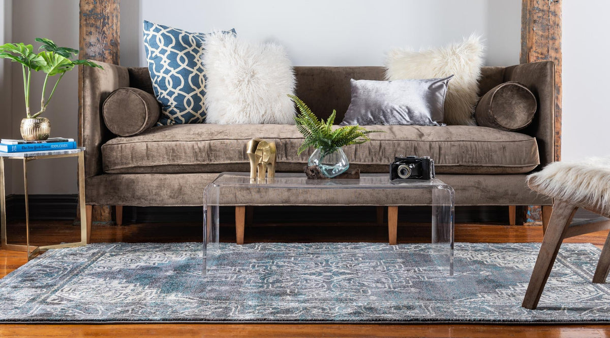 Serenade Oasis Collection Area Rug -  Utopia Rectangle Gray  lifestyle 11