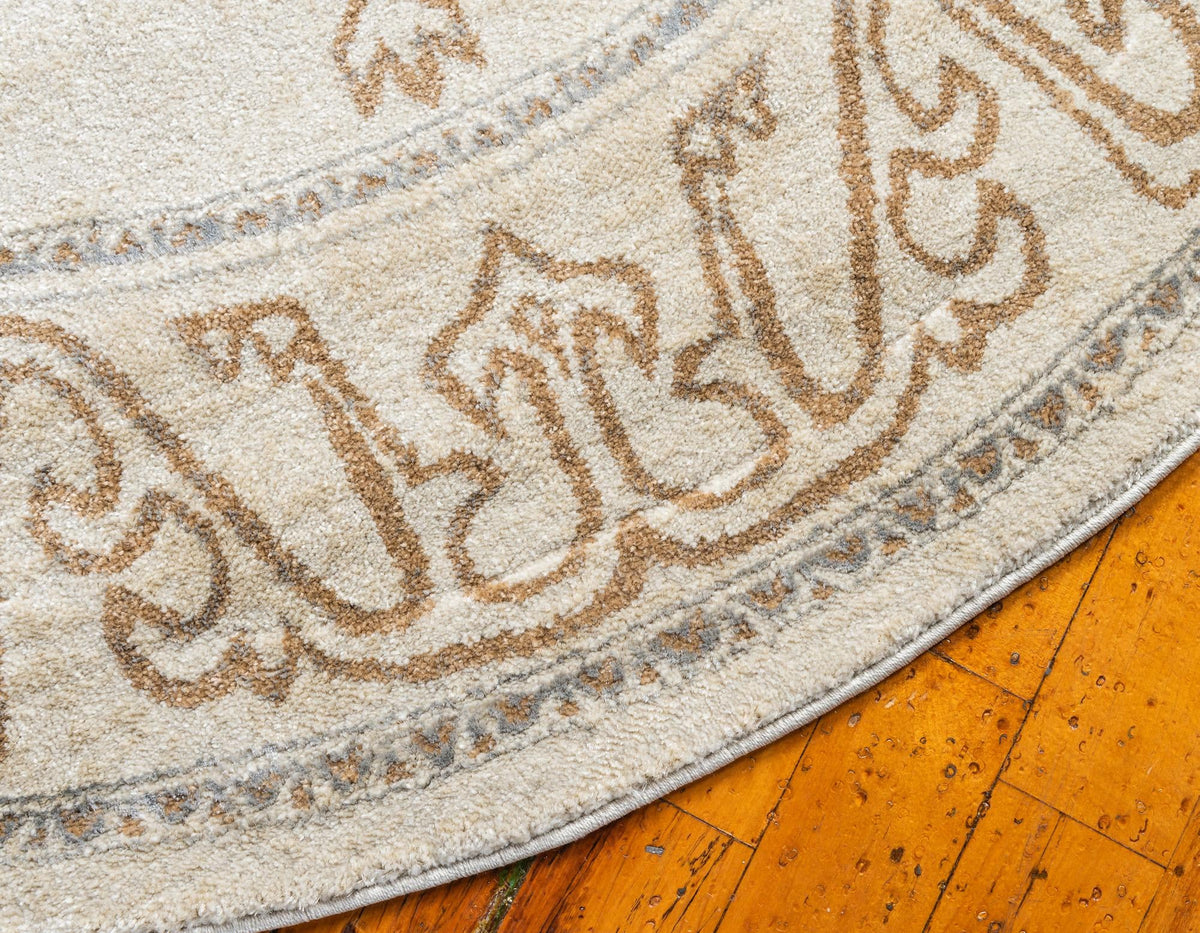 Serenade Oasis Collection Area Rug -  Utopia Round Beige  lifestyle 89