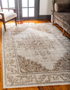 Serenade Oasis Collection Area Rug -  Utopia Rectangle Beige  lifestyle 4