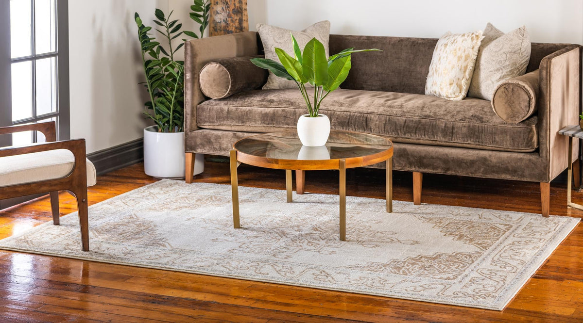 Serenade Oasis Collection Area Rug -  Utopia Rectangle Beige  lifestyle 7