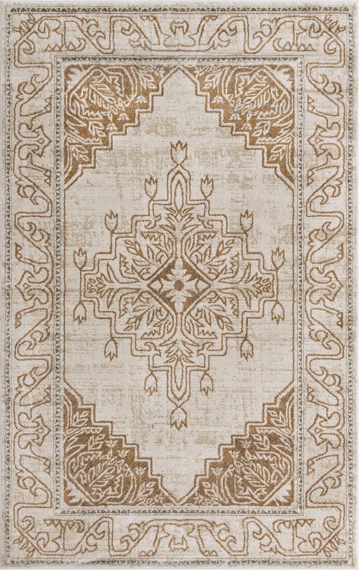 Serenade Oasis Collection Area Rug -  Utopia Rectangle Beige Main