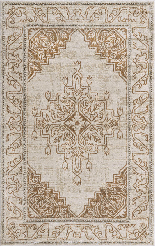 Serenade Oasis Collection Area Rug -  Utopia Rectangle Beige Main