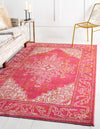 Serenade Oasis Collection Area Rug -  Utopia Rectangle Pink  lifestyle 6