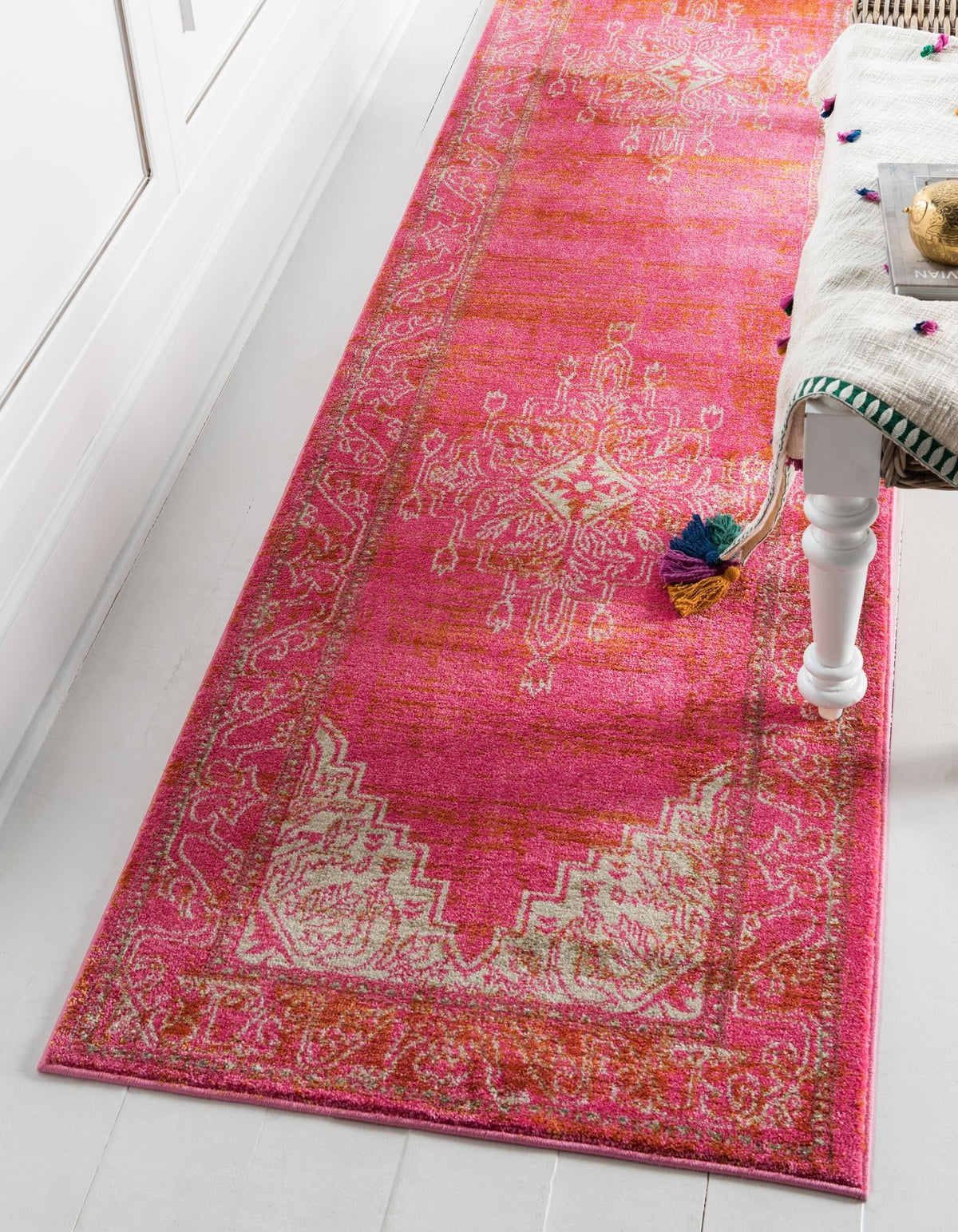 Serenade Oasis Collection Area Rug -  Utopia Runner Pink  lifestyle 42