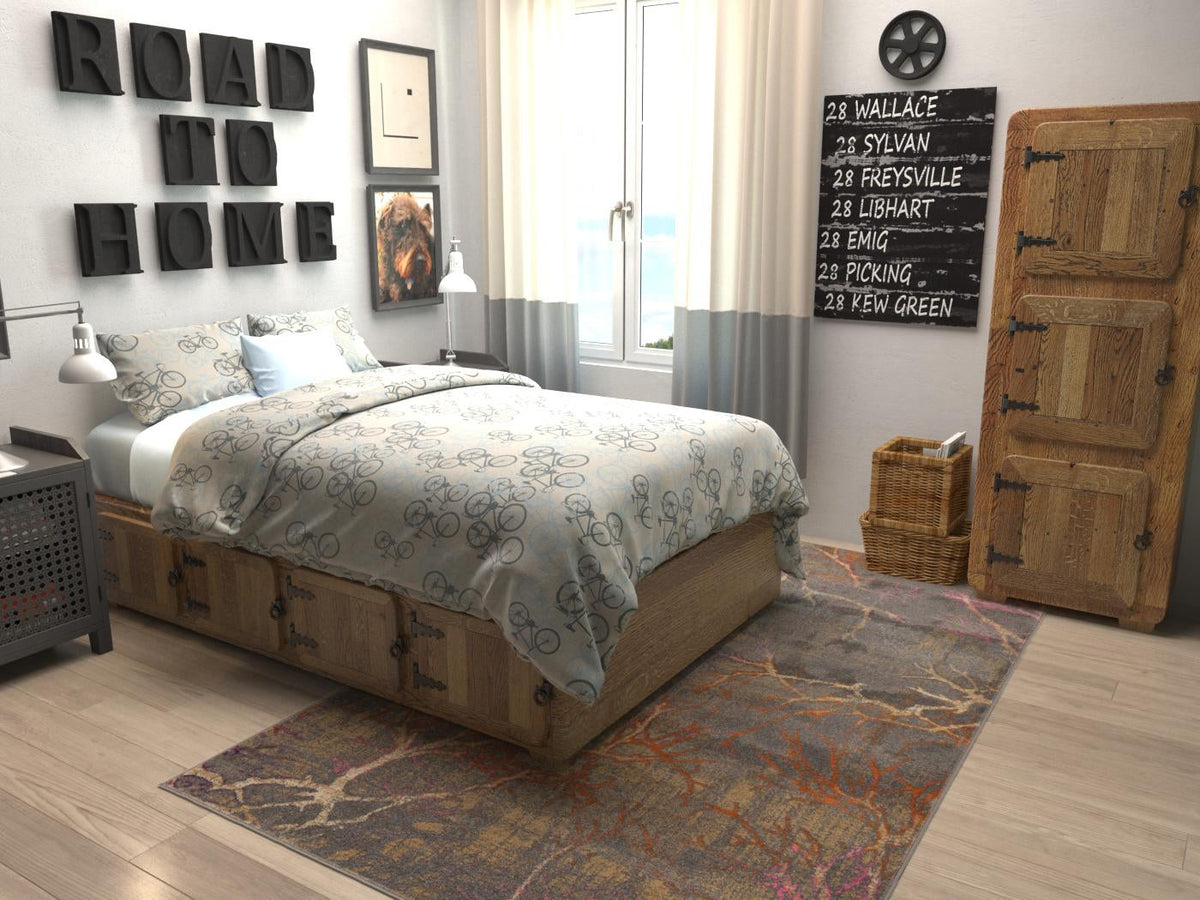 Serenade Oasis Collection Area Rug -  Oasis Rectangle Gray  lifestyle 5