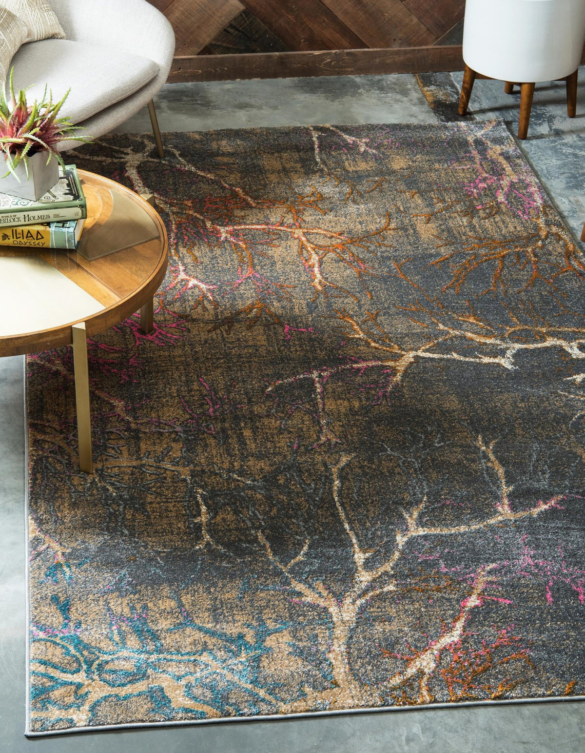 Serenade Oasis Collection Area Rug -  Oasis Rectangle Gray  lifestyle 3