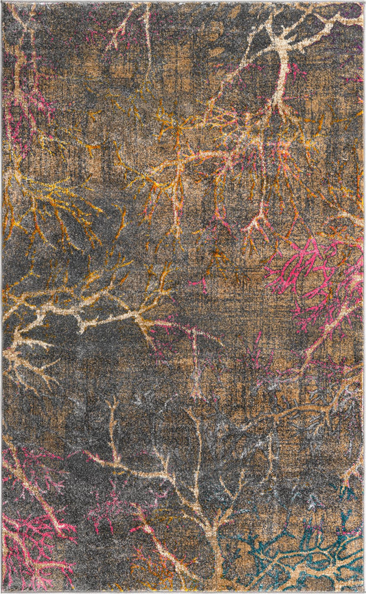 Serenade Oasis Collection Area Rug -  Oasis Rectangle Gray Main