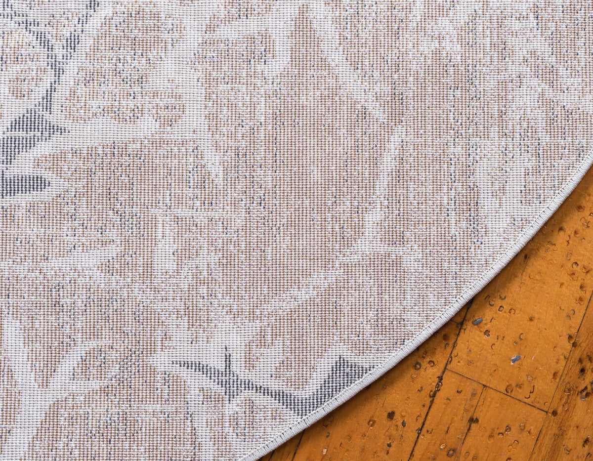Serenade Oasis Collection Area Rug -  Oasis Round Light Brown  lifestyle 53