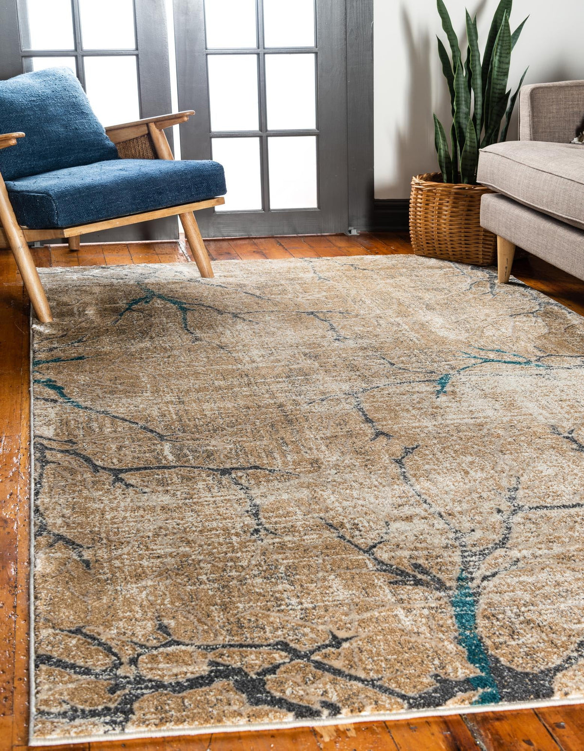 Serenade Oasis Collection Area Rug -  Oasis Rectangle Light Brown  lifestyle 4